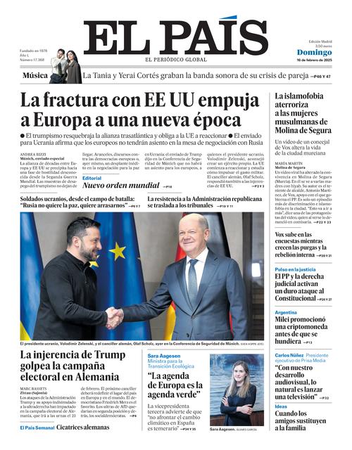 Cover of the day: El País